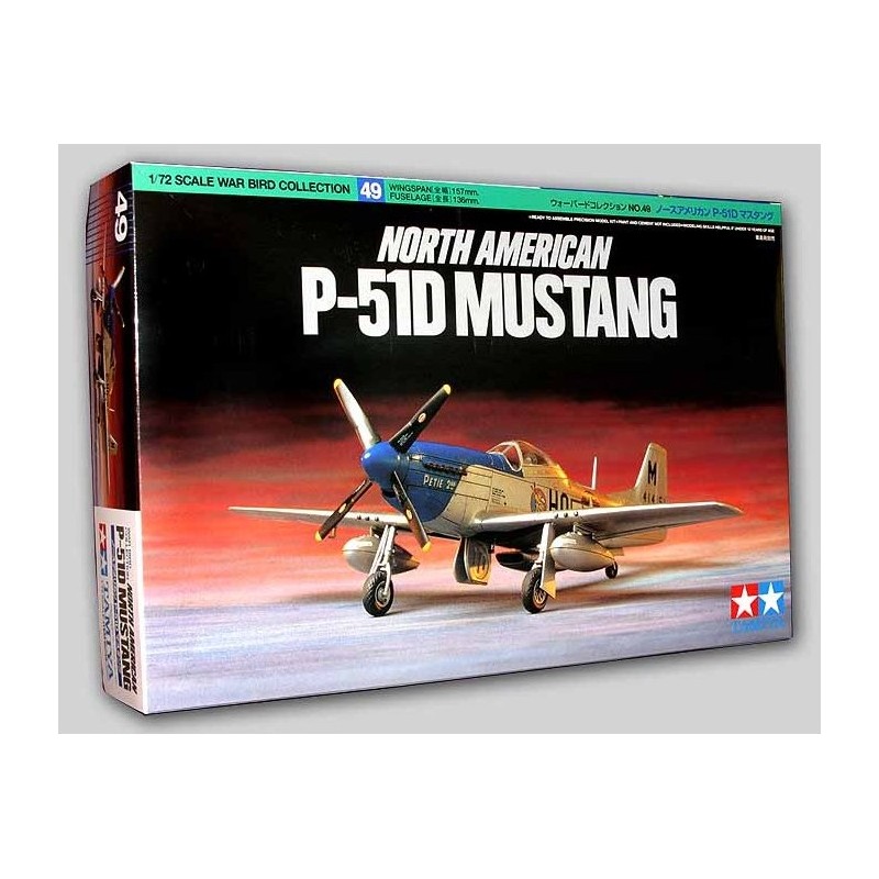 Modelo A Escala Aircraft Kit WWII North American P51D Mustang
