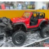 Camioneta jeep rc rock crawler 4×4 roja