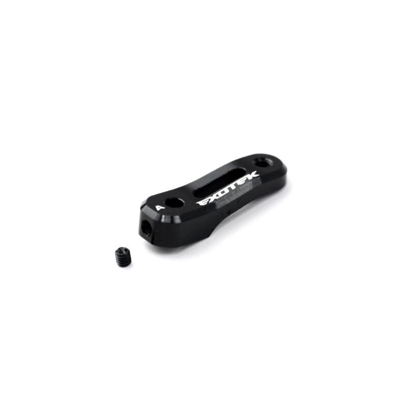 Exotek 1430BLK brazo servo aluminio hd 25T Negro