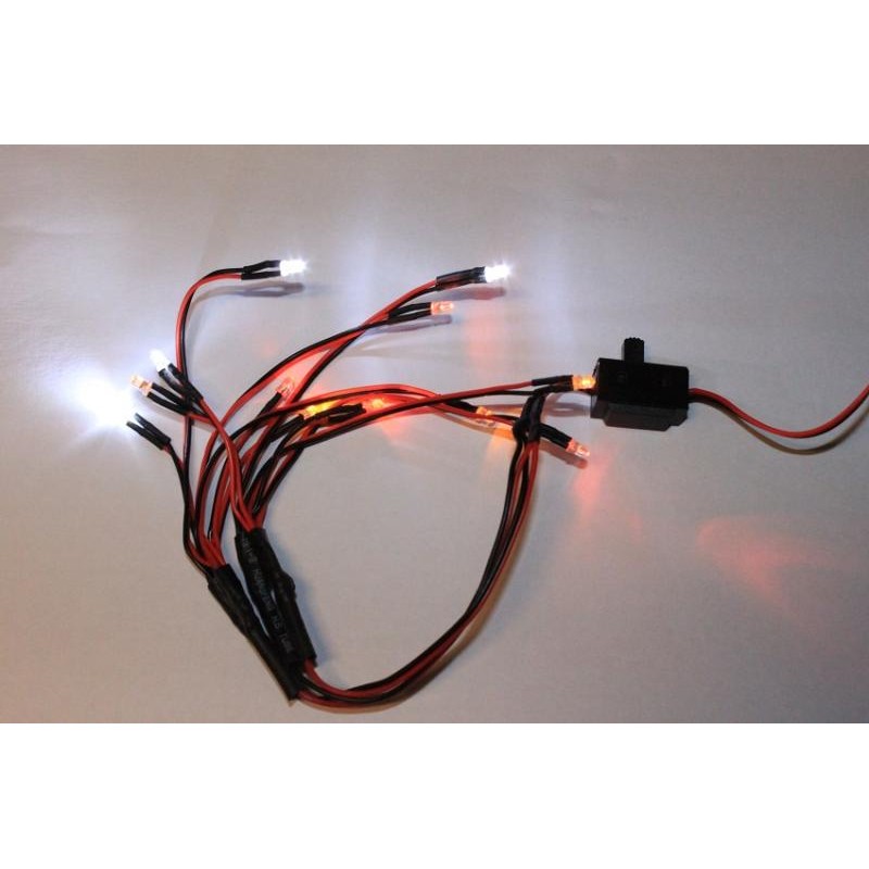KIT LED CON 12 FOCOS SIN SOCKET 1 10 SIMPLE RC LED
