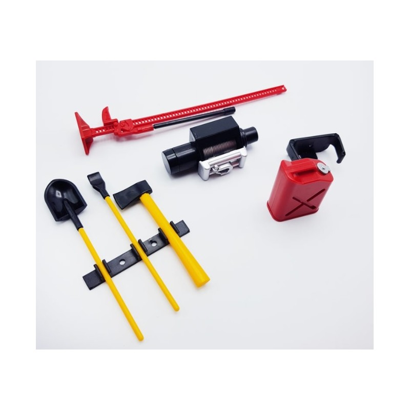 KIT PARA CRAWLER OFF  ROAD ACCESORIOS RC  7 PIEZAS