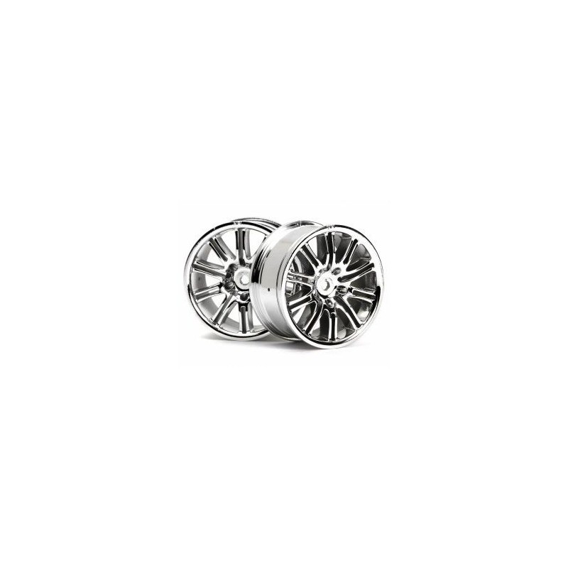 RINES PAR MOTORSPORT DE 10 RADIOS 26 mm CROMADA