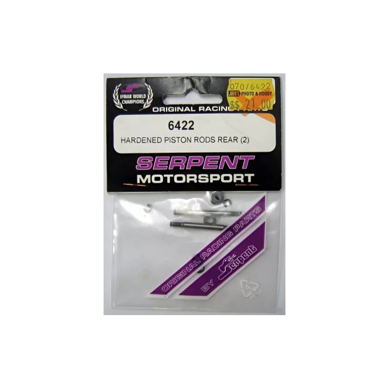 Serpent # 6422 – Hardened Piston Rods Rear