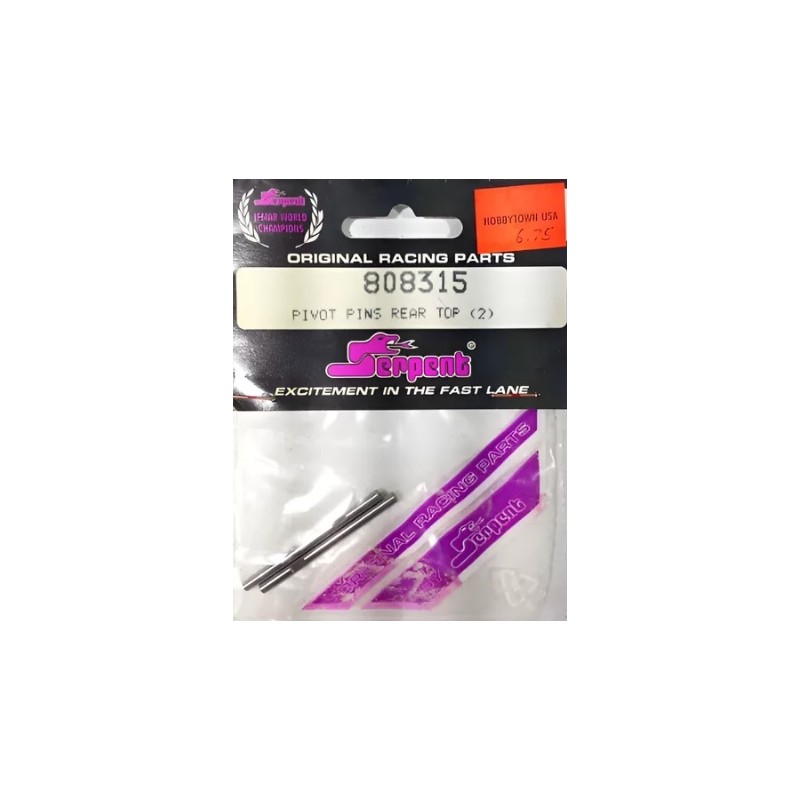 Serpent Racing 808315 Pivote Pasadores Pt # Parte Superior T
