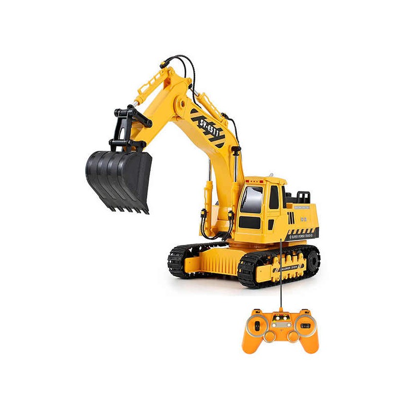 CARRO DE EXCAVACION DE CONTROL REMOTO ESCALA 1:20 DOUBLE E
