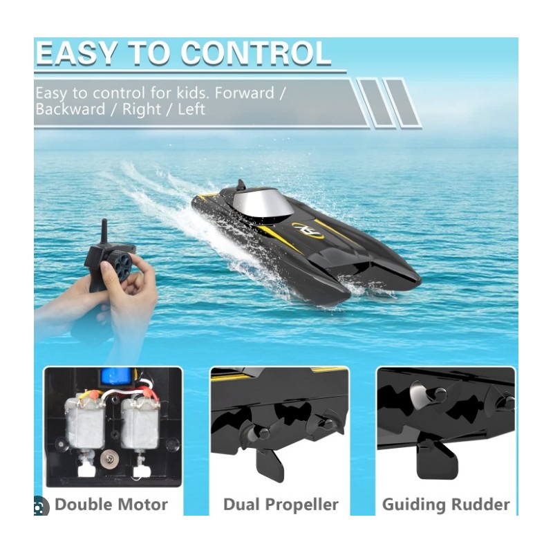 Catamaran mini  2.4ghz doble motor