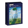 Rompecabezas Claude Monet Woman with a parasol Madame Monet y su hijo 1000 piezas